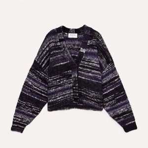 Babaton Aritzia Cardigan Grey/Black/Green/Plum